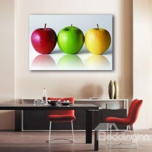 New Arrival Lovely Colorful Apples Print Cross Film Wall Art Prints