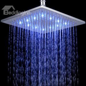 10 Inch All Copper LED Color-changing Shower Head Faucet