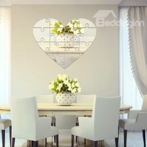 New Arrival Lovely Heart Style Acrylic Wall Stickers