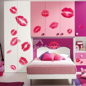 New Arrival Sexy Red Lips Print Wall Stickers