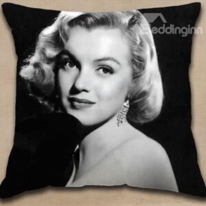 New Arrival Elegant Smiling Marilyn Monroe Print Throw Pillowcase