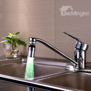 Contemporary ABS Multi-color LED Light Kitchen Faucet Spout