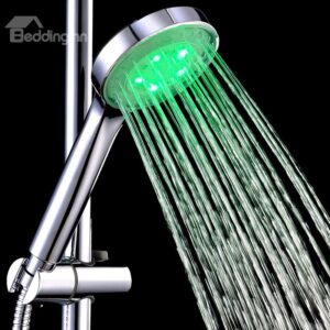 New Arrival Contemporary LED ABS Shower Head Faucet with Colors Changing