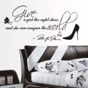 New Arrival Lovely Letters and Shoe Print Wall Stickers