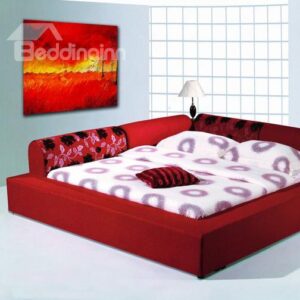 New Arrival Stunning Red Grassland Scenery Print Cross Film Wall Art Prints