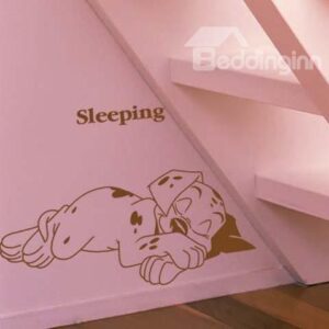 New Arrival Lovely Puppy and Letters Print Wall Stickers