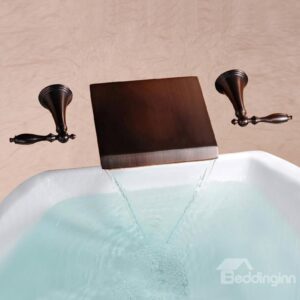 New Arrival ORB Black Bronze Waterfall Wall Mount Faucet
