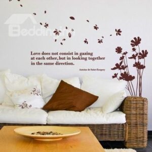 Wind Bouquet of Flowers and Word Wall Stickers