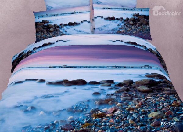 New Arrival Pebbles in the Mist Print 3D Bedding Sets