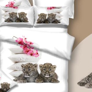 New Arrival Two Cute Baby Tigers Print 3D Bedding Sets