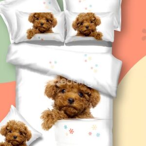 New Arrival Cute Teddy Dog Print 3D Bedding Sets