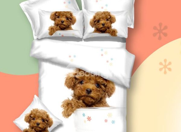 New Arrival Cute Teddy Dog Print 3D Bedding Sets