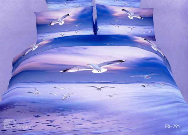 New Arrival Seagulls Flying in the Sky Print 3D Bedding Sets