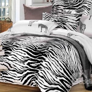Very Sexy Zebra Print Soft Cotton Bedding Sets