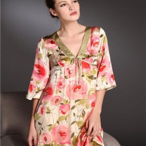 High Quality Silk Flower Sleepwear