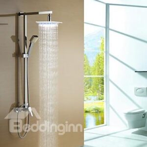 LED Color Changing 8 Inch Shower Head and Hand Shower