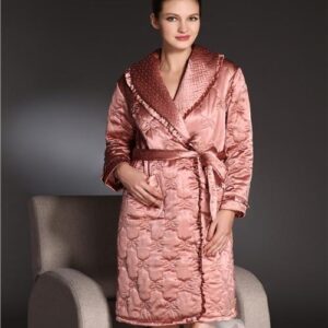 High Quality Comfortable Cotton Padding Silky Bathrobe
