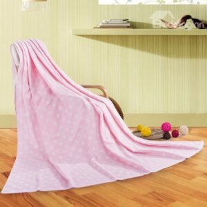 High Quality Beautiful Spotted 100% Cotton Skincare Towelling Coverlet