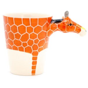 New Arrival Amazing Hand-painted 3D Ceramic Giraffe Creative Mug