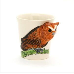 New Arrival Hand-painted 3D Ceramic Owl Creative Mug