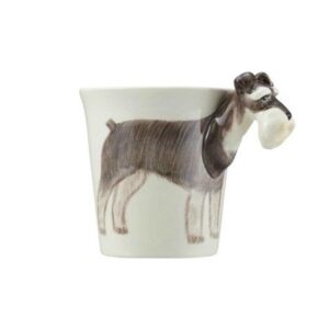 New Arrival Amazing Hand-painted 3D Ceramic Schnauzer Creative Mug