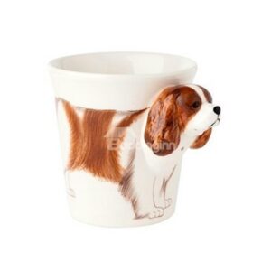New Arrival Lovely Hand-painted 3D Ceramic Cocker Creative Mug