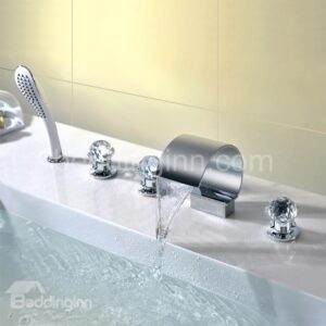 New Arrival Contemporary Style Three Handles Bathtub Faucet
