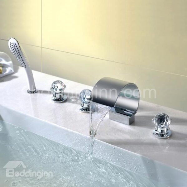 New Arrival Contemporary Style Three Handles Bathtub Faucet