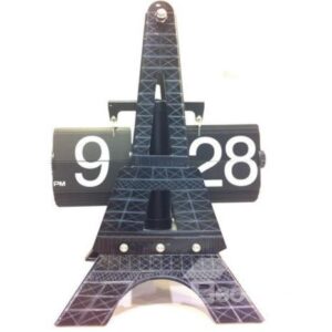 New Arrival European Style Eiffel Tower Flip Clock