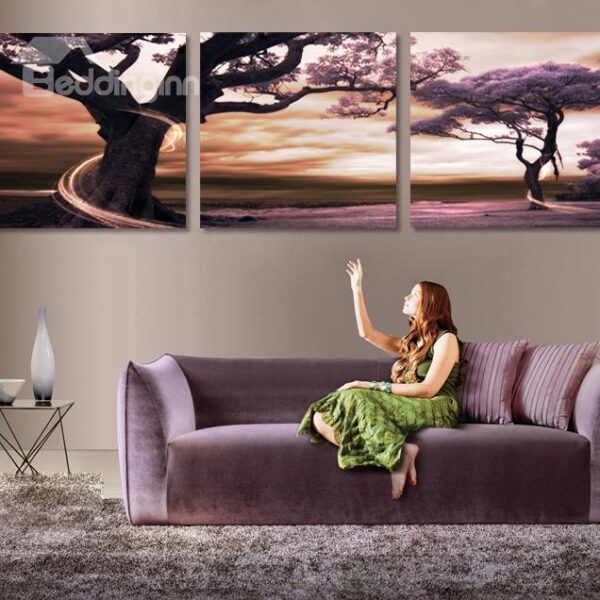 New Arrival Sunset & Trees Cross Film Wall Art Prints