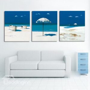 New Arrival Blue Sky And Beach Cross Film Wall Art Prints