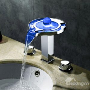 New Arrival High Quality LED Color Changing Unique Designed Bathroom Sink Faucet