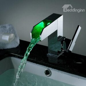 High Quality Fantastic LED Color Changing Bathroom Sink Faucet