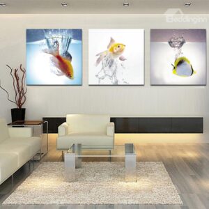 New Arrival Goldfish In The Water Film Wall Art Prints