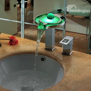 New Arrival High Quality Tempting LED Color Changing Bathroom Sink Faucet