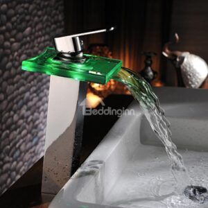 Top Selling Amazing Temperature Control Colorful LED Bathroom Sink Faucet