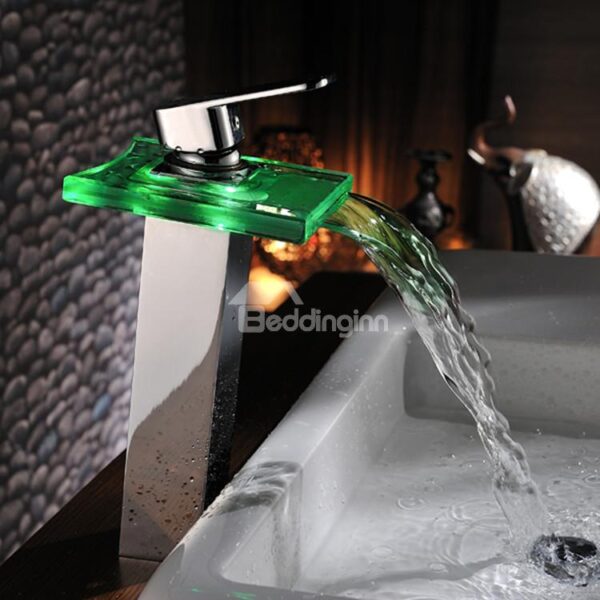 Top Selling Amazing Temperature Control Colorful LED Bathroom Sink Faucet