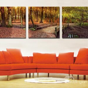 New Arrival Bridge On The Lake And Wood Film Wall Art Prints