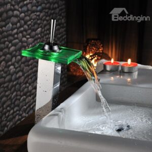 Contemporary Hot Selling LED Color Changing Bathroom Sink Faucet