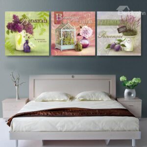 New Arrival Gracious Purple Flowers Film Wall Art Prints