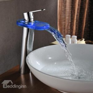 Elegant High Quality LED Color Changing Bathroom Sink Faucet