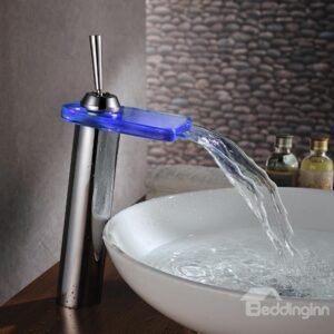 New Arrival Single Handle LED Color Changing Bathroom Sink Faucet