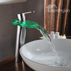 High Quality Popular LED Color Changing by Temperature Bathroom Sink Faucet