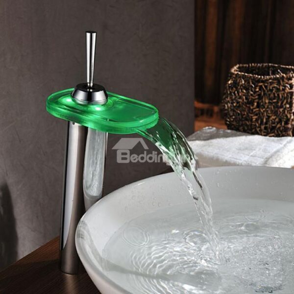 Modern Popular LED Color Changing Bathroom Sink Faucet