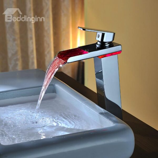 Modern Amazing LED Color Changing Bathroom Sink Faucet
