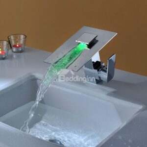 Top Selling Charming Temperature Control Colorful LED Bathroom Sink Faucet