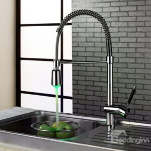 Top Selling Modern Style LED Color Changing Kitchen Faucet