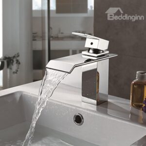 High Quality Modern Style Waterfall Bathroom Sink Faucet