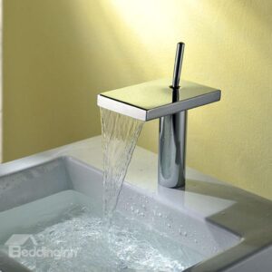 New Arrival Simple Style Waterfall Bathroom Sink Faucet