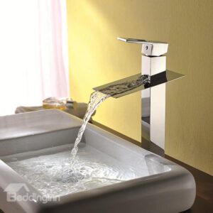 Top Selling High Quality Fashionable Waterfall Bathroom Sink Faucet